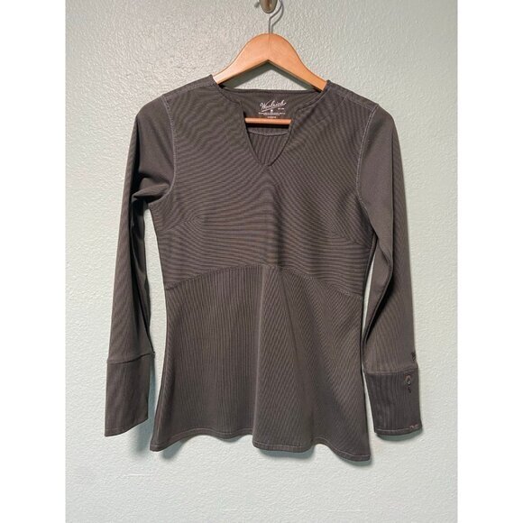 Woolrich Women's Dark Grey Long Sleeve Blouse Top‎ Size Medium - Picture 1 of 7